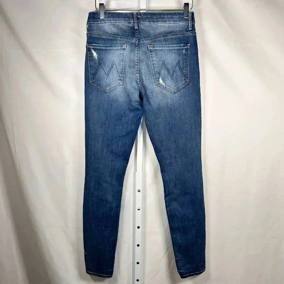 Mother High Waisted Looker Size 30 Jean Women Denim Distressed - Picture 3 of 9